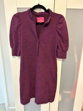 EUC Lilly Pulitzer Elsey Dress in Cherry Ganache Knit Pucker